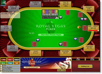 Poker Table at Royal Vegas Poker 