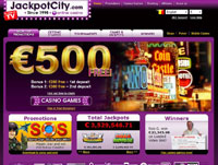 Jackpot City  Online Casino Lobby